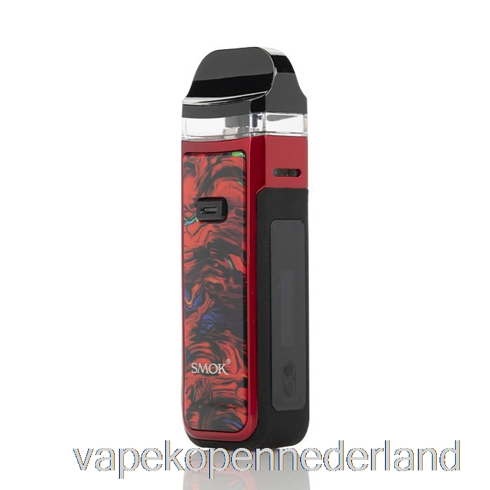 Elektronische Sigaret Vape Smok Nord X 60w Pod-systeem Vloeistof Rood